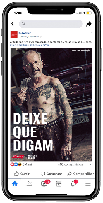 Budweiser Deixe que digam 'Mobile Post 1'