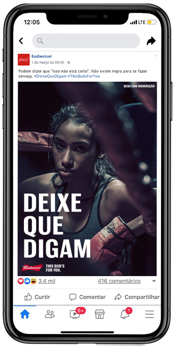 Budweiser Deixe que digam 'Mobile Post 3'